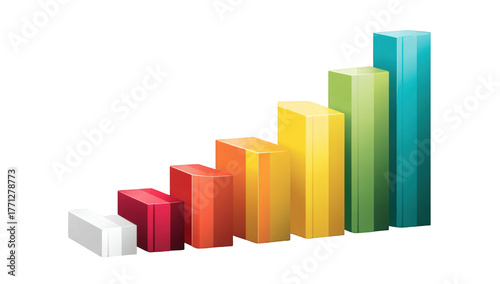 Colorful ascending bar graph (2) Free Download Colorful ascending bar graph (2) - GFXLoad