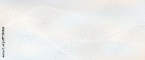 Premium background design with white line pattern (texture) in luxury pastel colour. Abstract horizontal vector template. modern, vector.