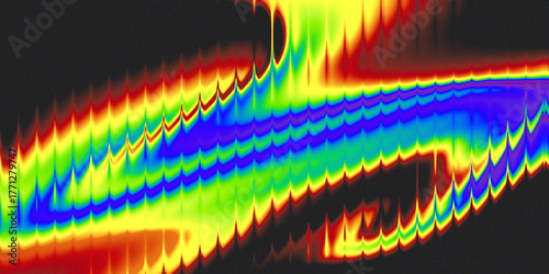 Rainbow light Glass textures add noise vintage background gradient color abstract art design.