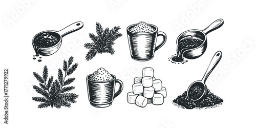 Hot Chocolate Ingredients and Preparation Elements