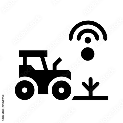 Smart farming tractor with wifi signal