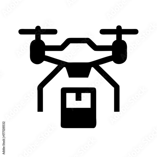 Drone delivering package