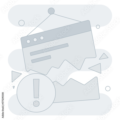 Broken Link Empty States Illustration