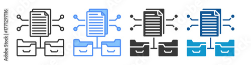 Redundancy Icon Set Multiple Style Collection