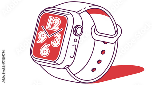 A Smartwatch Icon Depicting the Time on Display