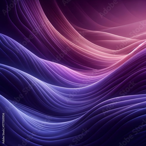 A smooth purple wavy background 