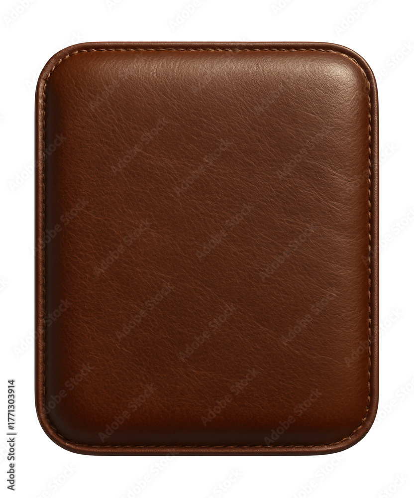 Fototapeta premium Industrial leather chair pad, perfect for a workshop stool in an artist's studio.