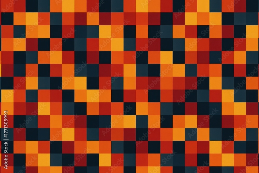 Fototapeta premium Vibrant geometric pixelated pattern