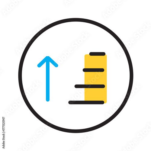 Vector multi color icon for Sort