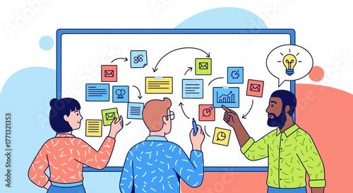 Conceptualizing New Strategies: A Team's Collaborative Creative Brainstorming Session