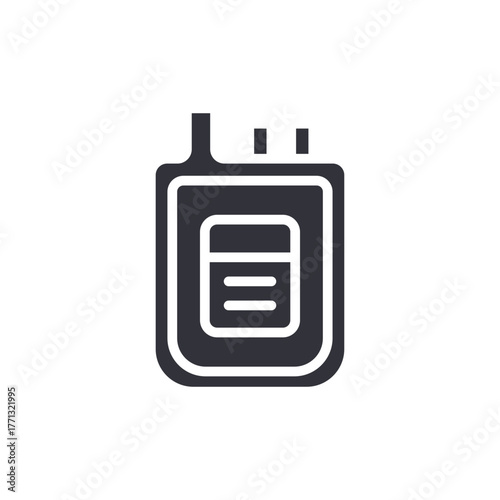 Modern Radio Communication Minimalist Style Vector Icon