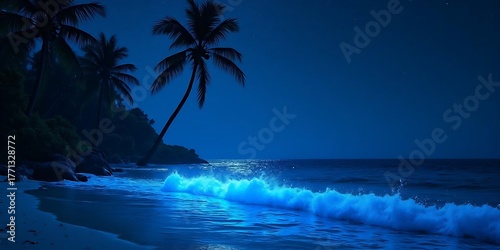 Fototapeta Naklejka Na Ścianę i Meble -  palm tree on the beach