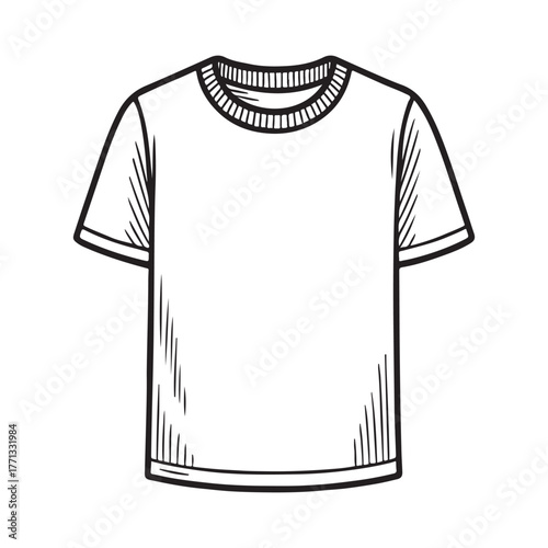 line art of t-shirt vector