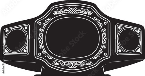 Champion boxing belt award trophy symbol of victory and athletic achievement