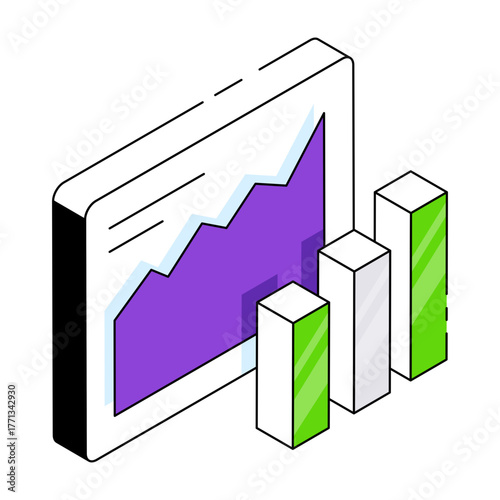 Perfect design icon of business chart 