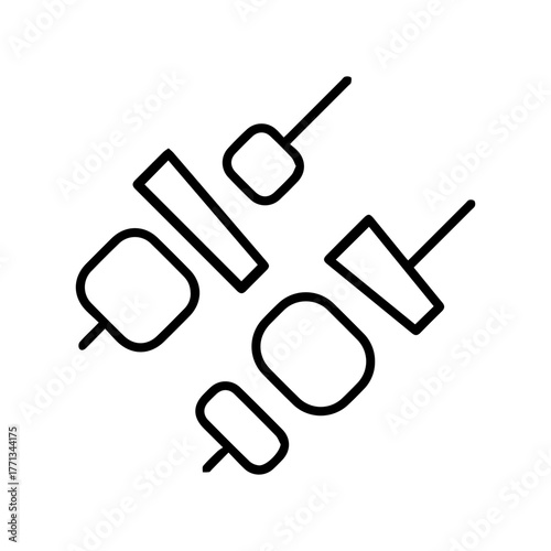 Food Skewers Outline