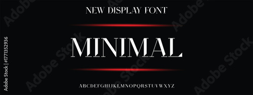 Elegant Font Uppercase Lowercase Number And Ampersand. Classic Lettering Minimal Fashion Designs. Typography modern serif fonts regular decorative vintage concept. vector illustration 
