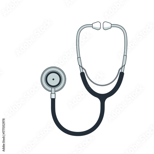 Medical Stethoscope Illustration.