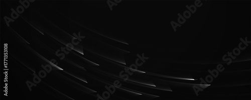 Abstract dark gray background with dynamic fast-moving white streak shapes