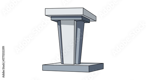 Modern Podium for Speeches and Presentations.