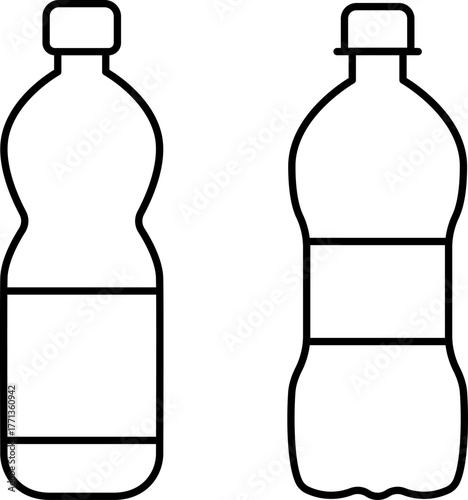 Drinks thin line icons set. Beverages and smoothies icon set. Cold water, cocktails, juice, hot drinks, champagne and wine glasses, coffee and tea vector symbols collection. Outline beverage menu set