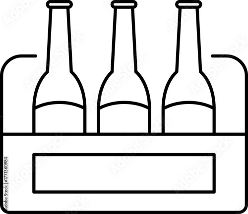 Drinks thin line icons set. Beverages and smoothies icon set. Cold water, cocktails, juice, hot drinks, champagne and wine glasses, coffee and tea vector symbols collection. Outline beverage menu set