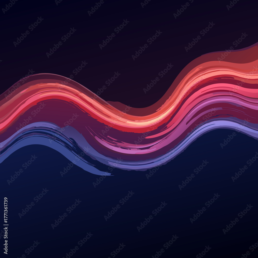 Obraz premium Gradient Wave Flow