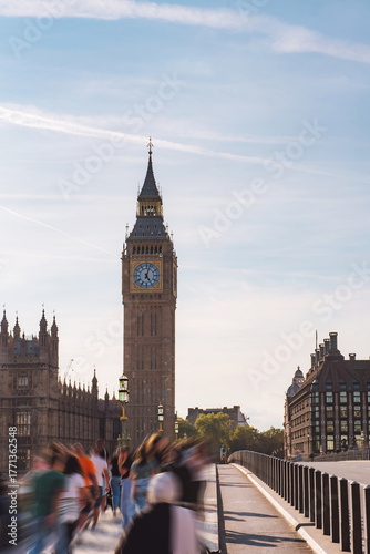 The beauty of Big Ben in daytime, England, a must-visit historic landmark and popular tourist attraction.