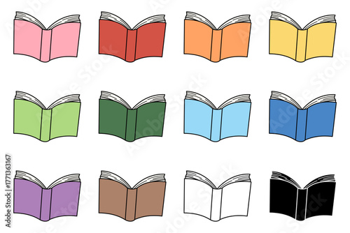 12 colors book set