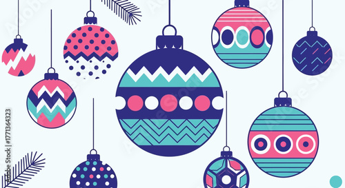 Festive Holiday Ornaments A Collection of Colorful Christmas Decorations for the Season of Joy