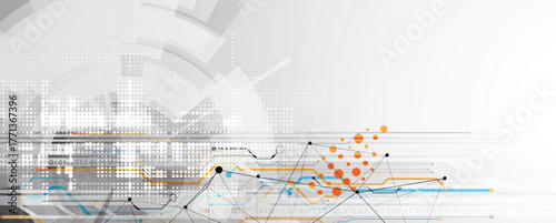 Abstract digital background for concept technology and science