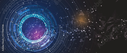 Abstract digital background for concept technology and science
