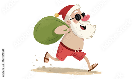 Cute Christmas Illustrations Collection – Santa Claus, Snowman, Reindeer, Christmas Trees, Gifts & Holiday Decorations