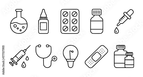 Medical and Healthcare Icons A Collection of Essential Symbols