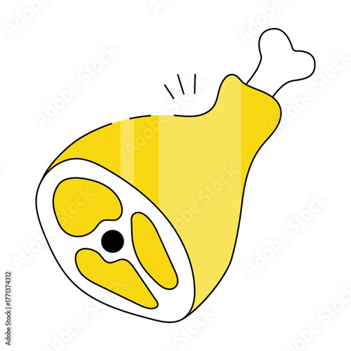 Premium download icon of ham