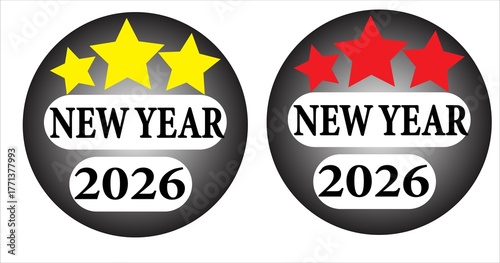 Happy New Year Celebration with Golden Fireworks, Sparkle Lights, and Midnight Countdown Background