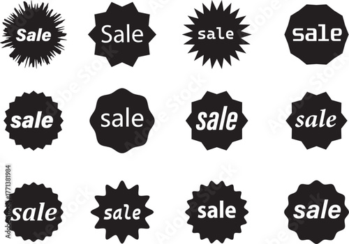 set of discount labels ,set of vector sale labels ,set of sale labels ,sale, label, icon, vector, sticker, price, badge, sign, discount, symbol, tag, design, business, set, free, illustration, element