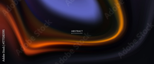 Vivid Abstract Neon Swirl With Dark Background For Creative Modern Design And Colorful Mood.eps10
