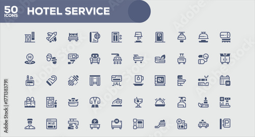 Minimal Line Icons Set for Business, Finance, and Office Design