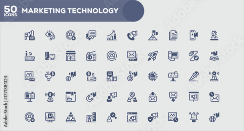 Professional Outline Icons Pack for Marketing and Branding Projects