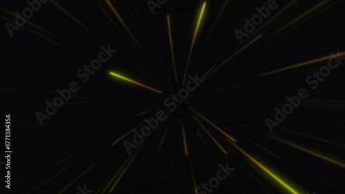 yellow glowing dynamic speed lines motion. moving the speed of light. 4k video