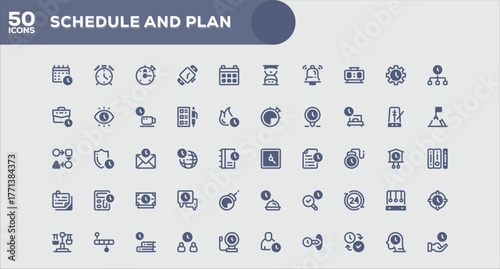 Clean Flat Icons Set for Social Media and Communication Platforms