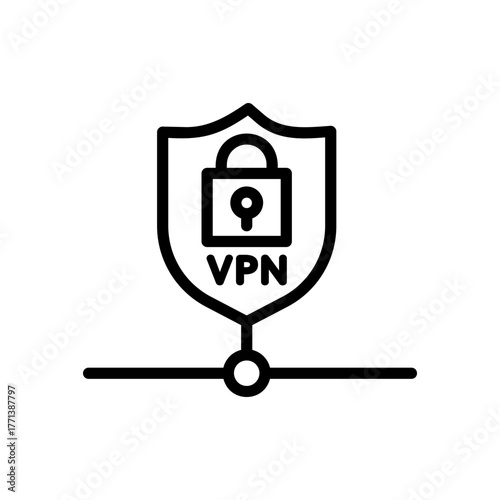VPN icon. The connection is secured.
