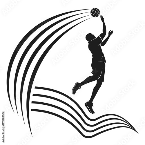 Okay, one line has been added above and below the silhouette to enhance the image.

