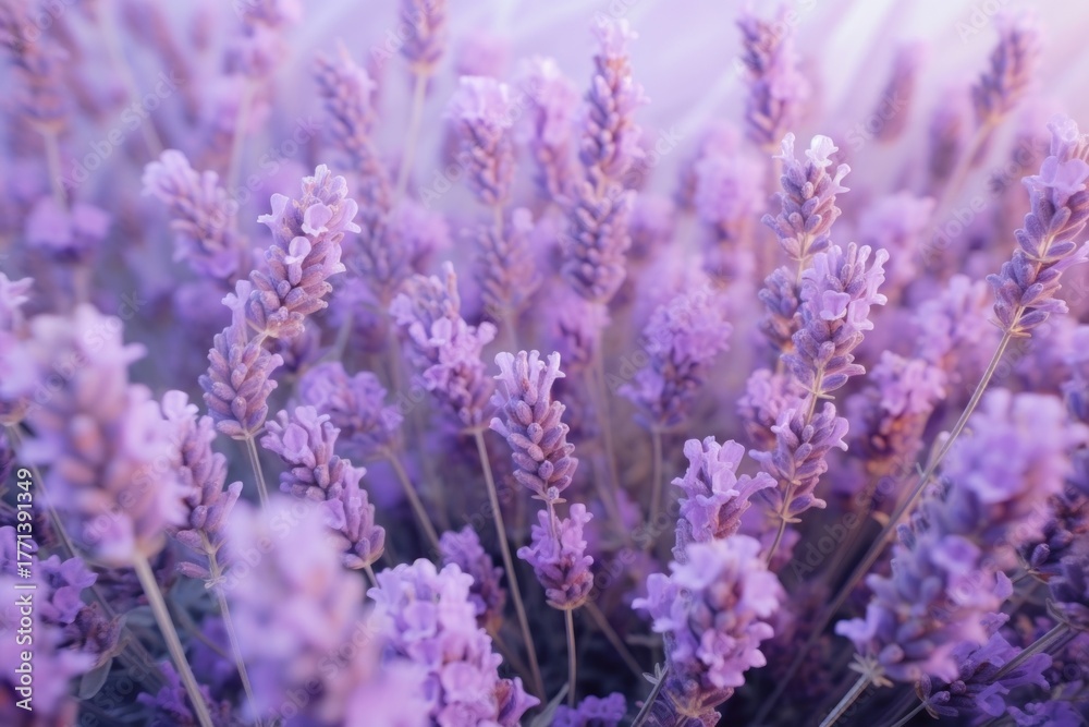 Obraz premium Lavender background Pastel purple backgrounds blossom.