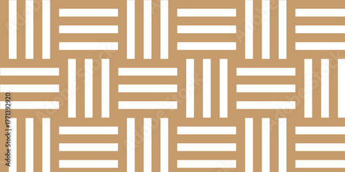 Minimal line Seamless geometric pattern with shapes. Decoration and maze ornament square wall tile.	