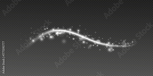Cuadro en lienzo Light effect with glitter particles