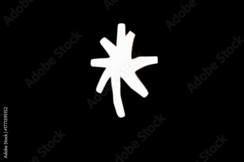 Canvas Print Light painting for Epiphany Day or Dia de Reyes Magos concept