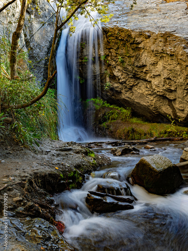Torrente River Waterfall in Nigüelas (Granada, Spain)