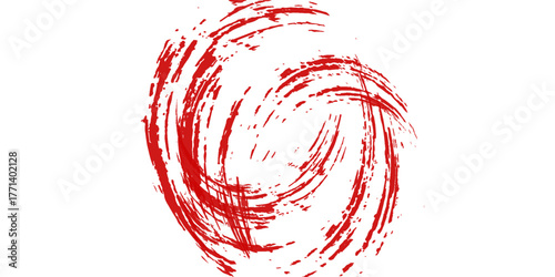 straight red ink vector lines pack. bloody color long and round hand drawn brushstroke eps 10